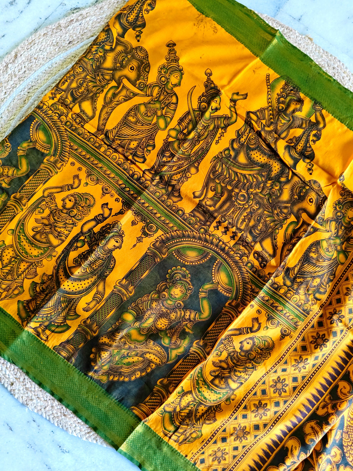 Kalamkari Silk Dupatta