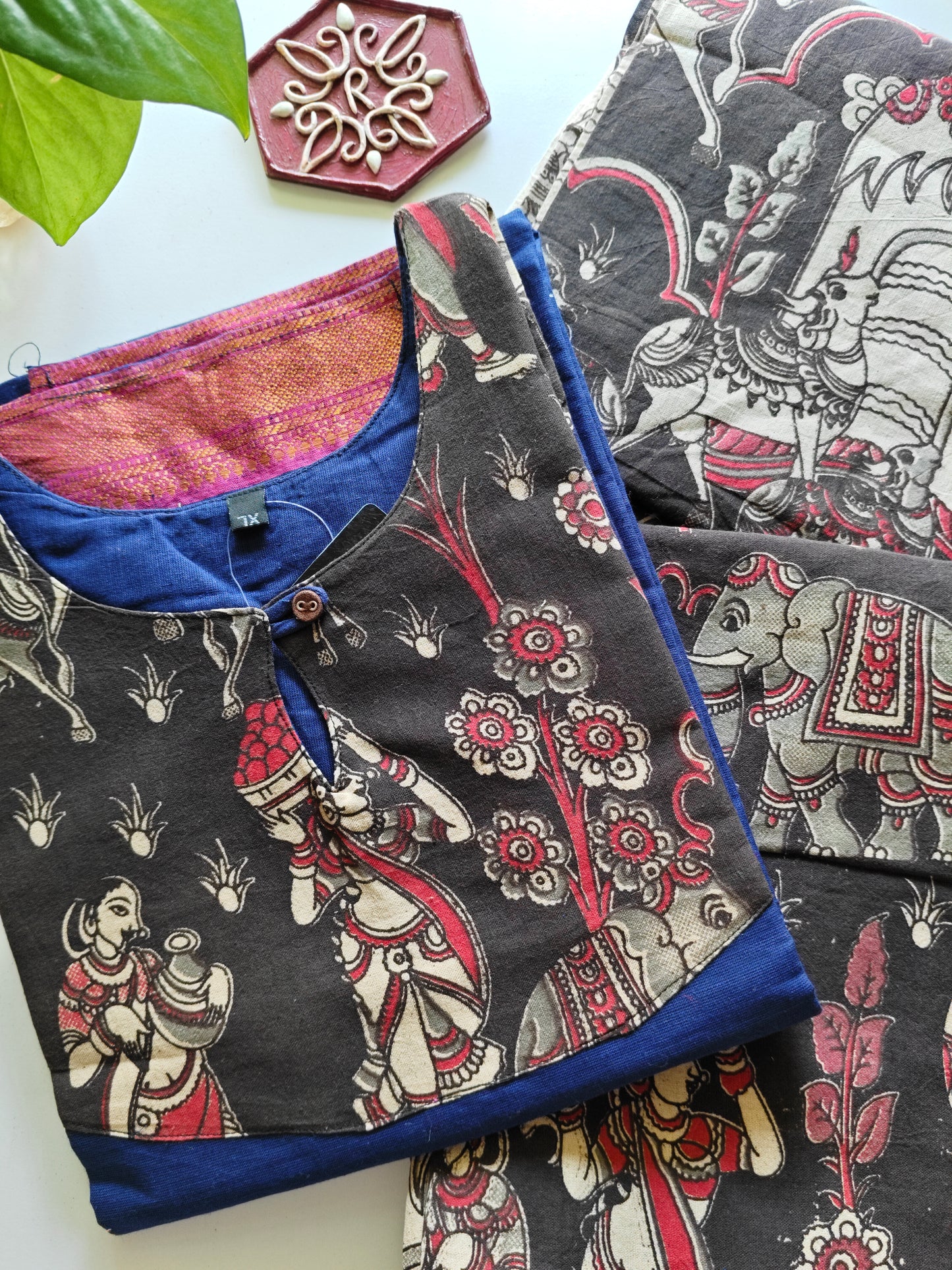 Kalamkari Cotton Salwar Set