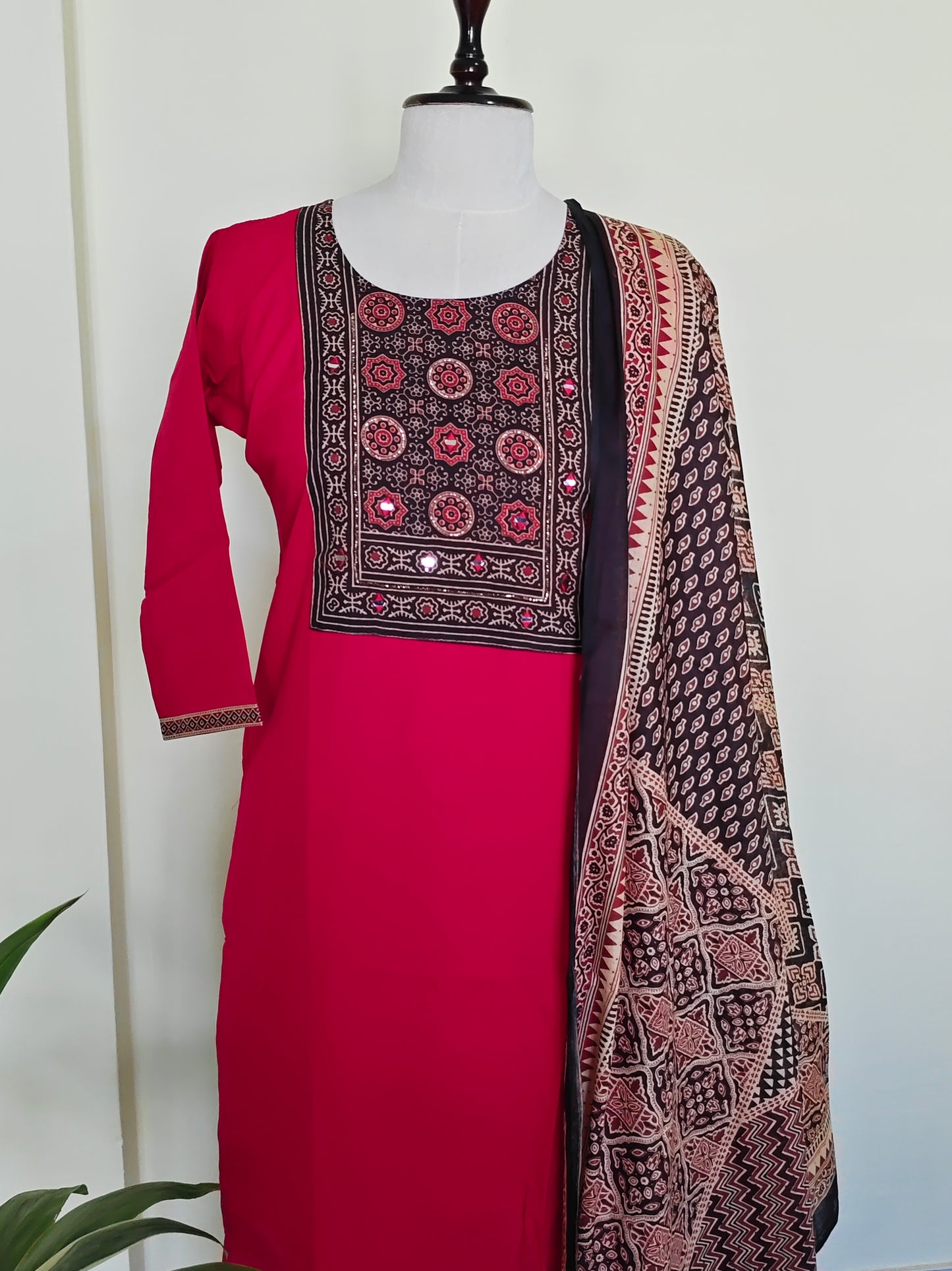 Ajrakh Cotton Salwar Set