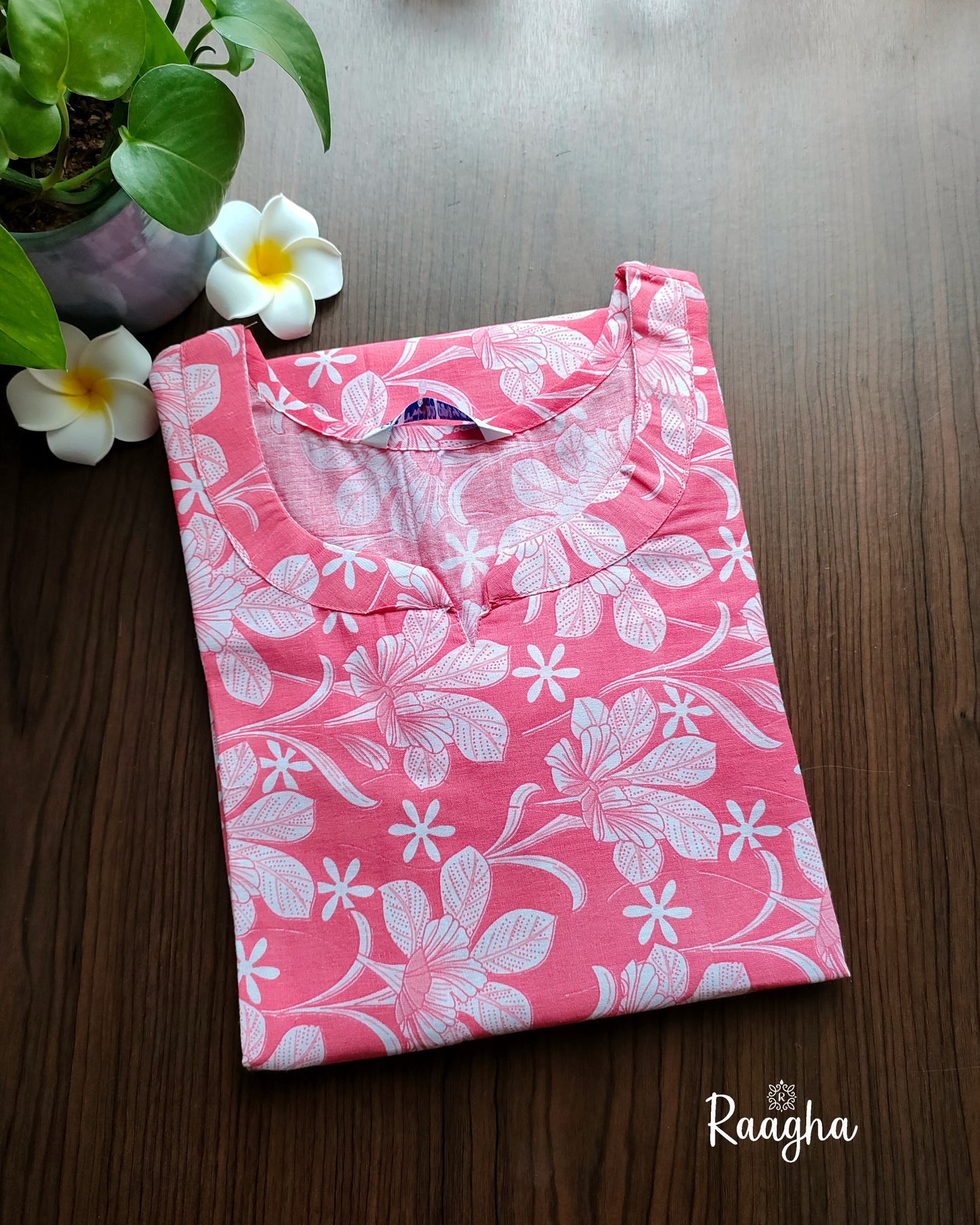 Floral cotton kurti