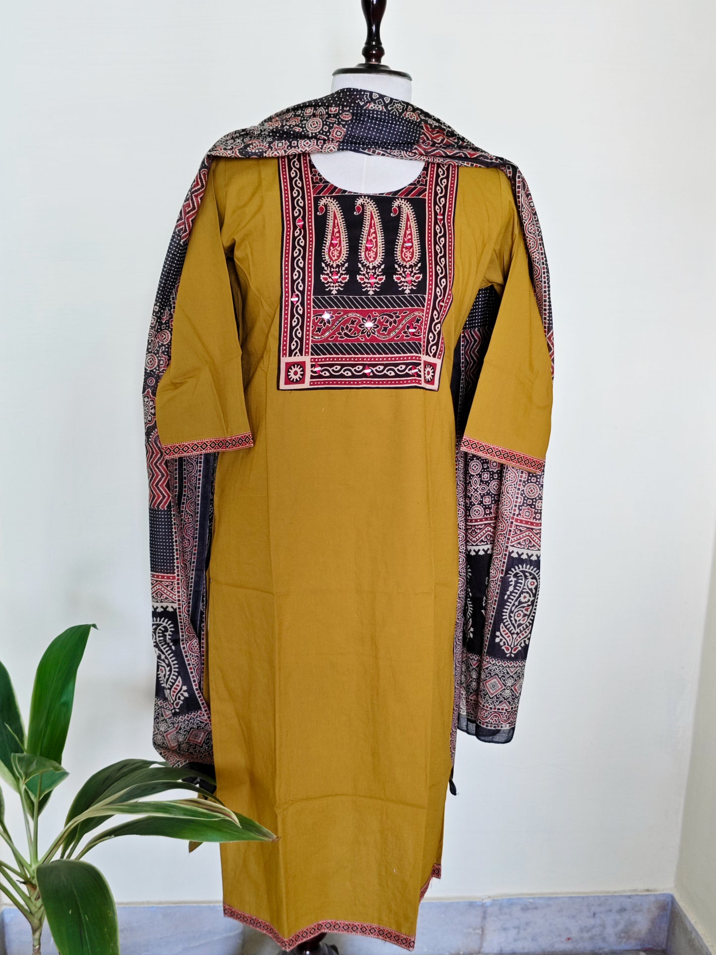 Ajrakh Cotton Salwar Set