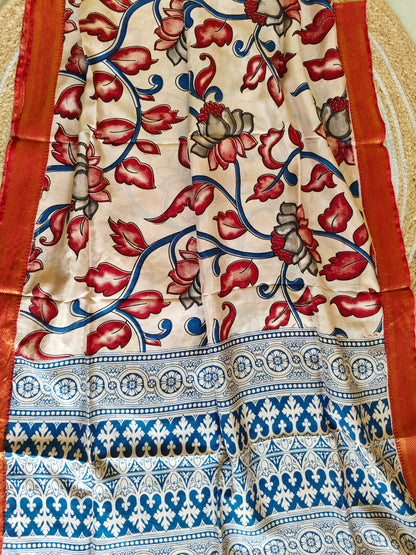 Kalamkari Silk Dupatta