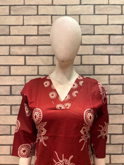 Cotton Kurti Pant Set