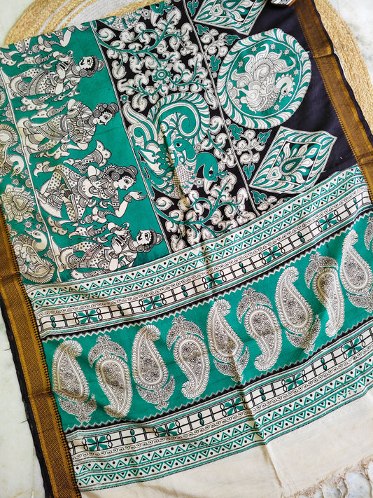 Kalamkari Silk Dupatta