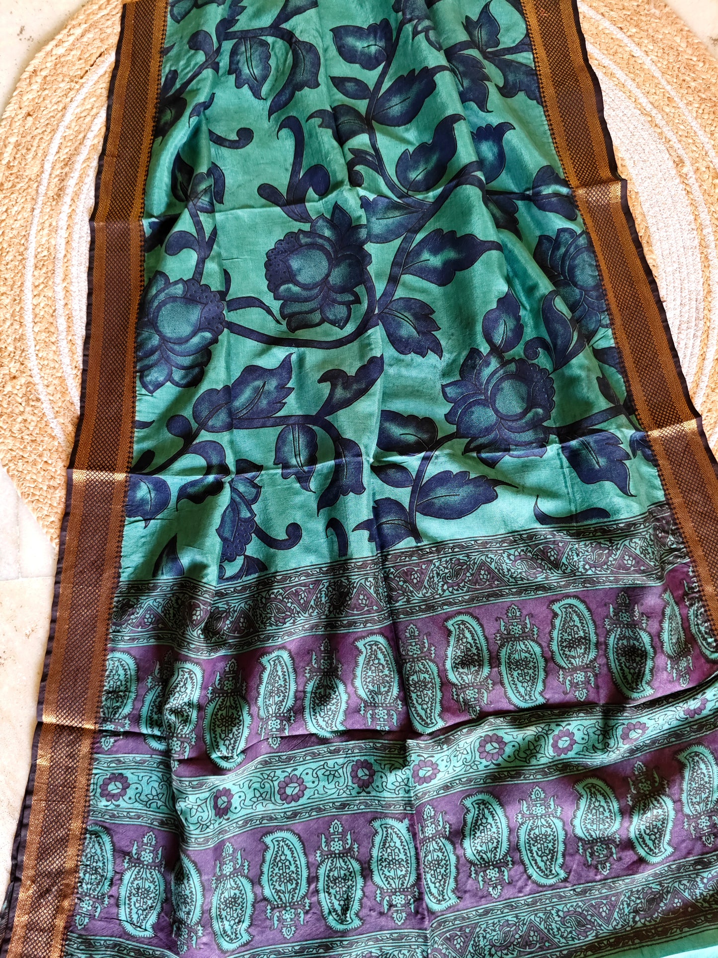 Kalamkari Silk Dupatta