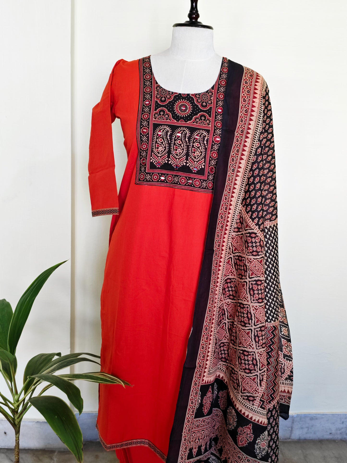 Ajrakh Cotton Salwar set