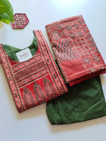 Ajrakh Cotton Salwar Set