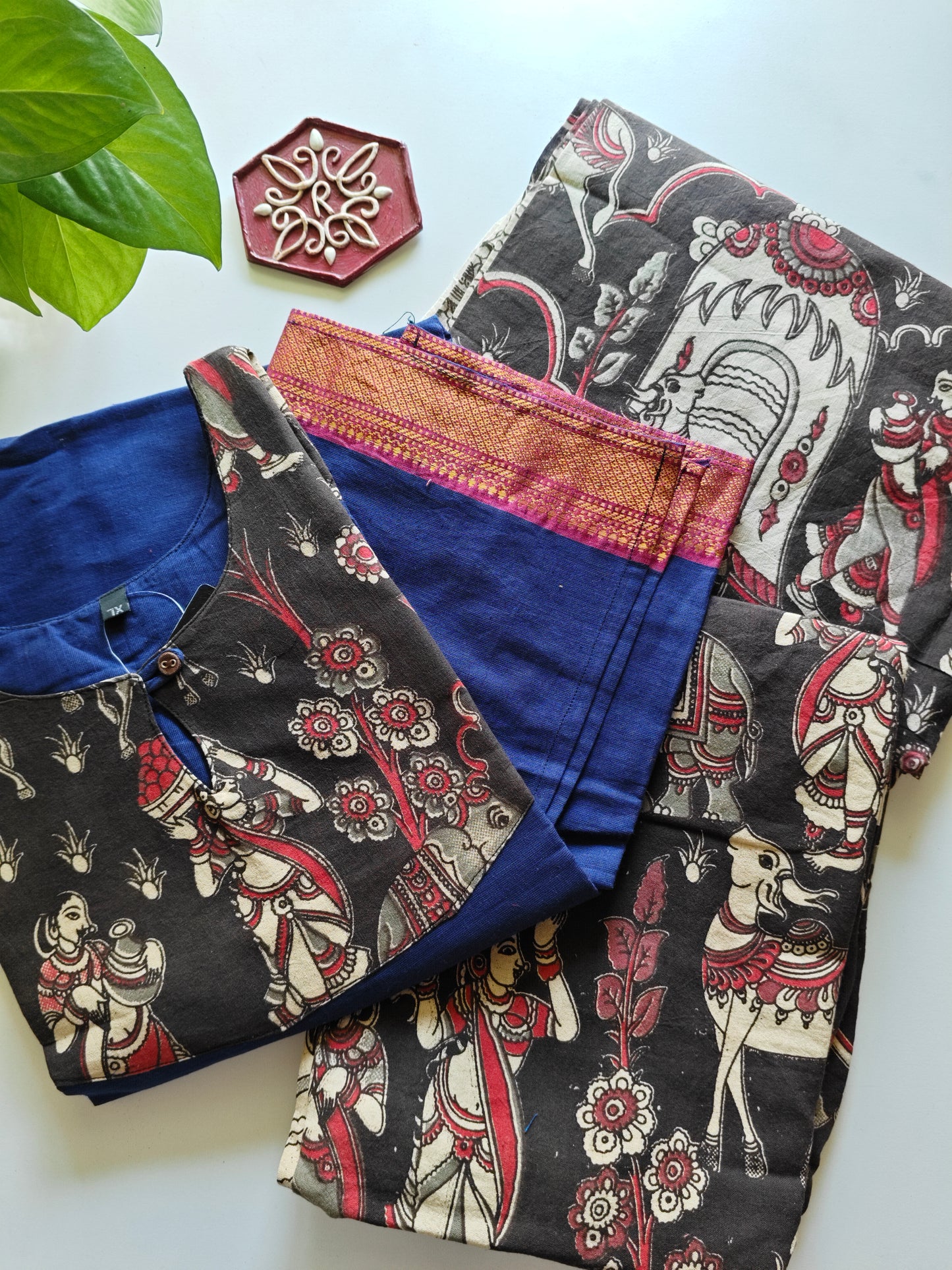 Kalamkari Cotton Salwar Set