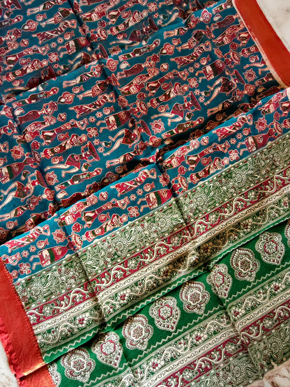 Kalamkari Silk Dupatta