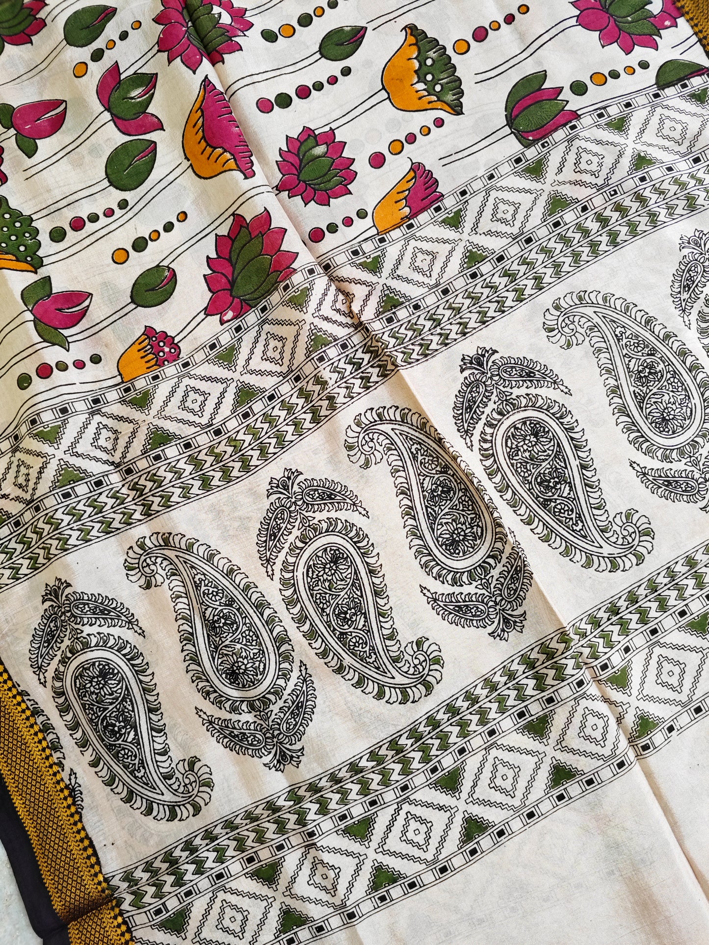 Kalamkari Silk Dupatta