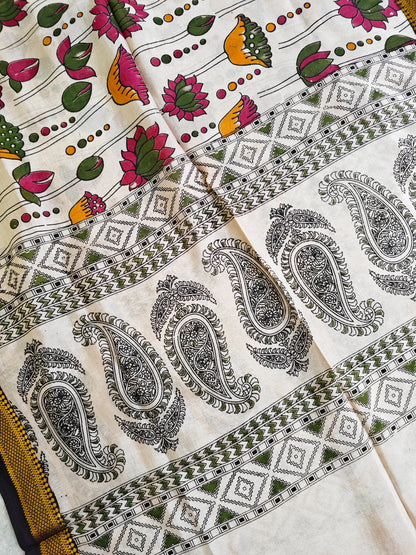 Kalamkari Silk Dupatta