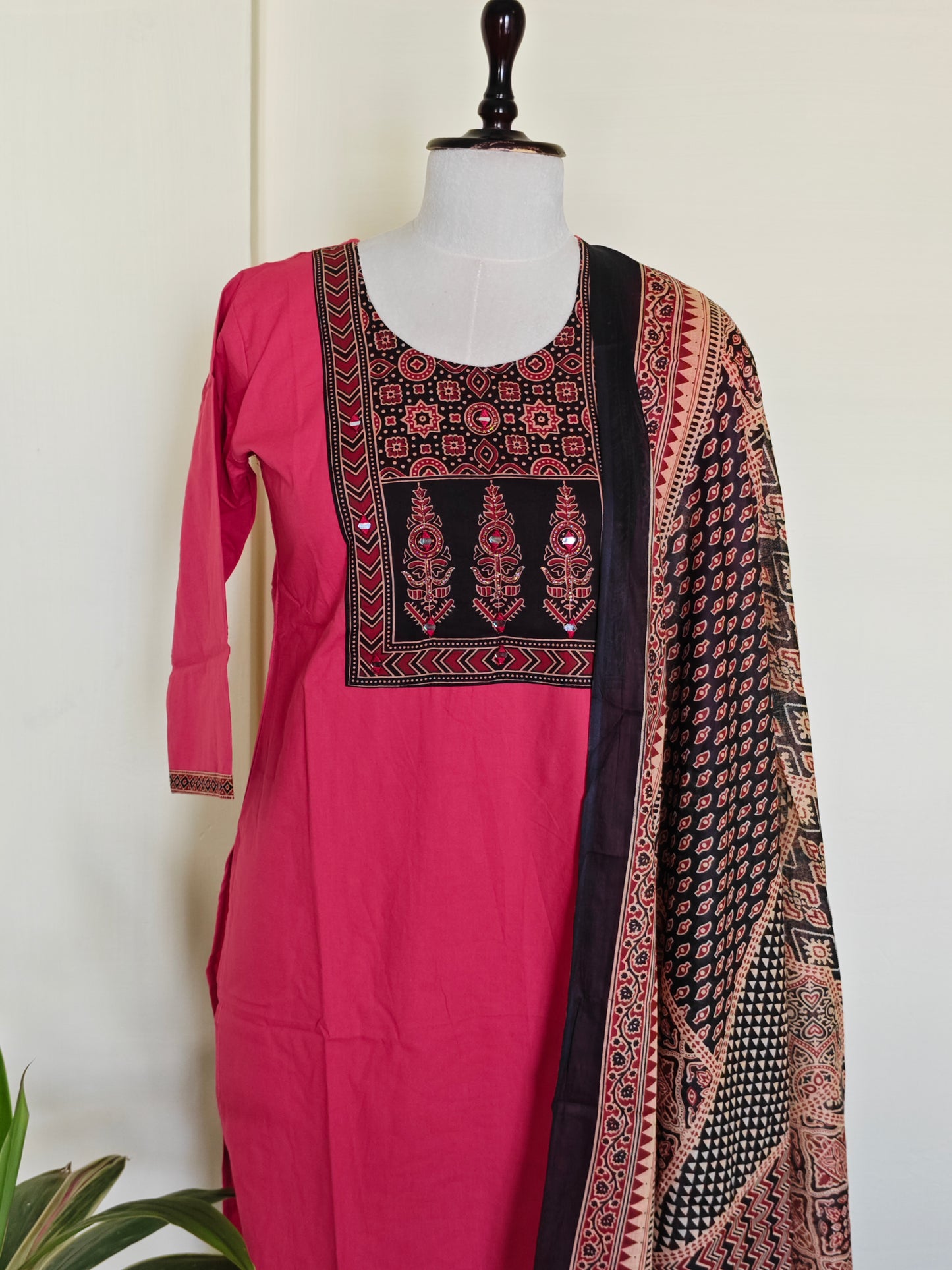 Ajrakh Cotton Salwar Set