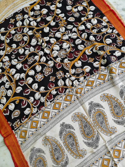 Kalamkari Silk Dupatta