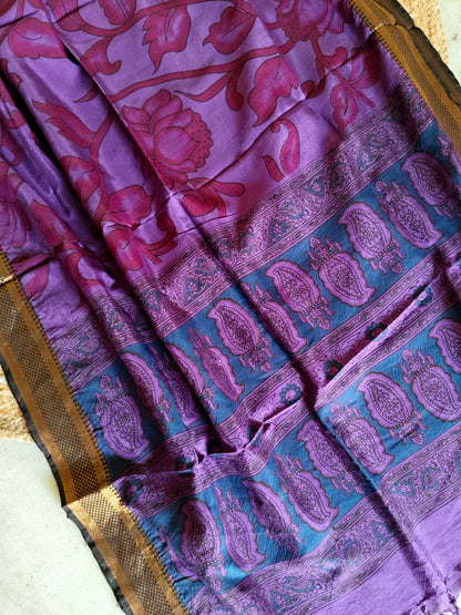 Kalamkari Silk Dupatta