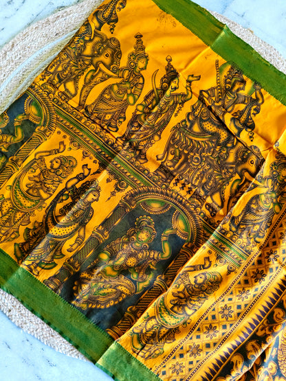 Kalamkari Silk Dupatta