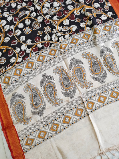 Kalamkari Silk Dupatta