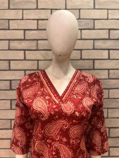 Cotton kurta pant set