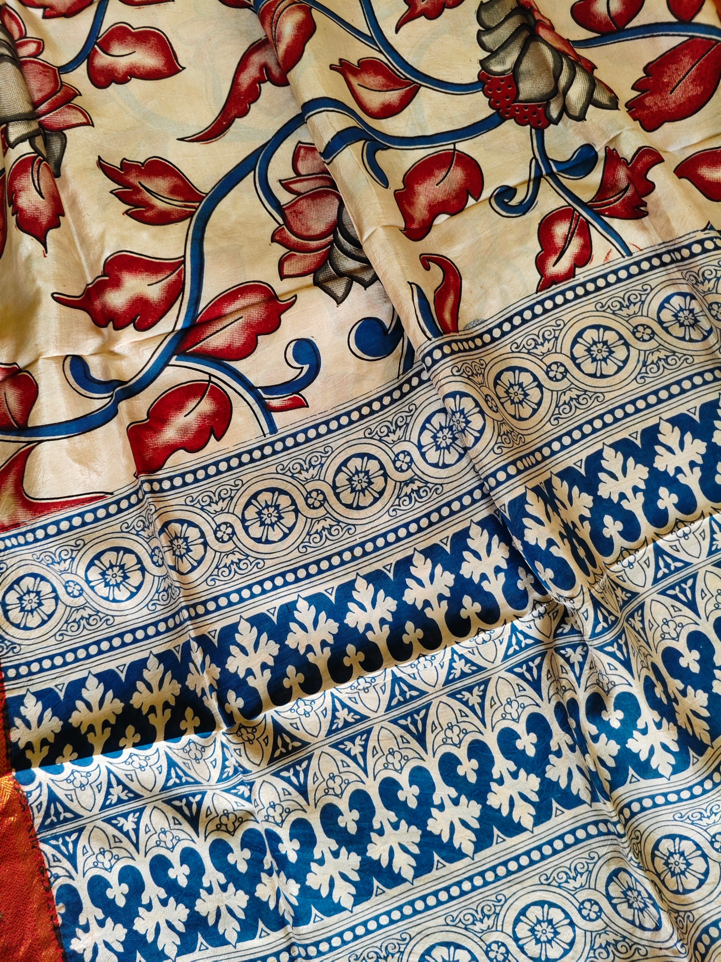 Kalamkari Silk Dupatta
